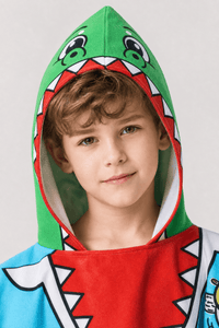 Poncho Plage Enfant Dinosaure