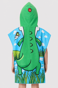 Poncho Plage Enfant Dinosaure