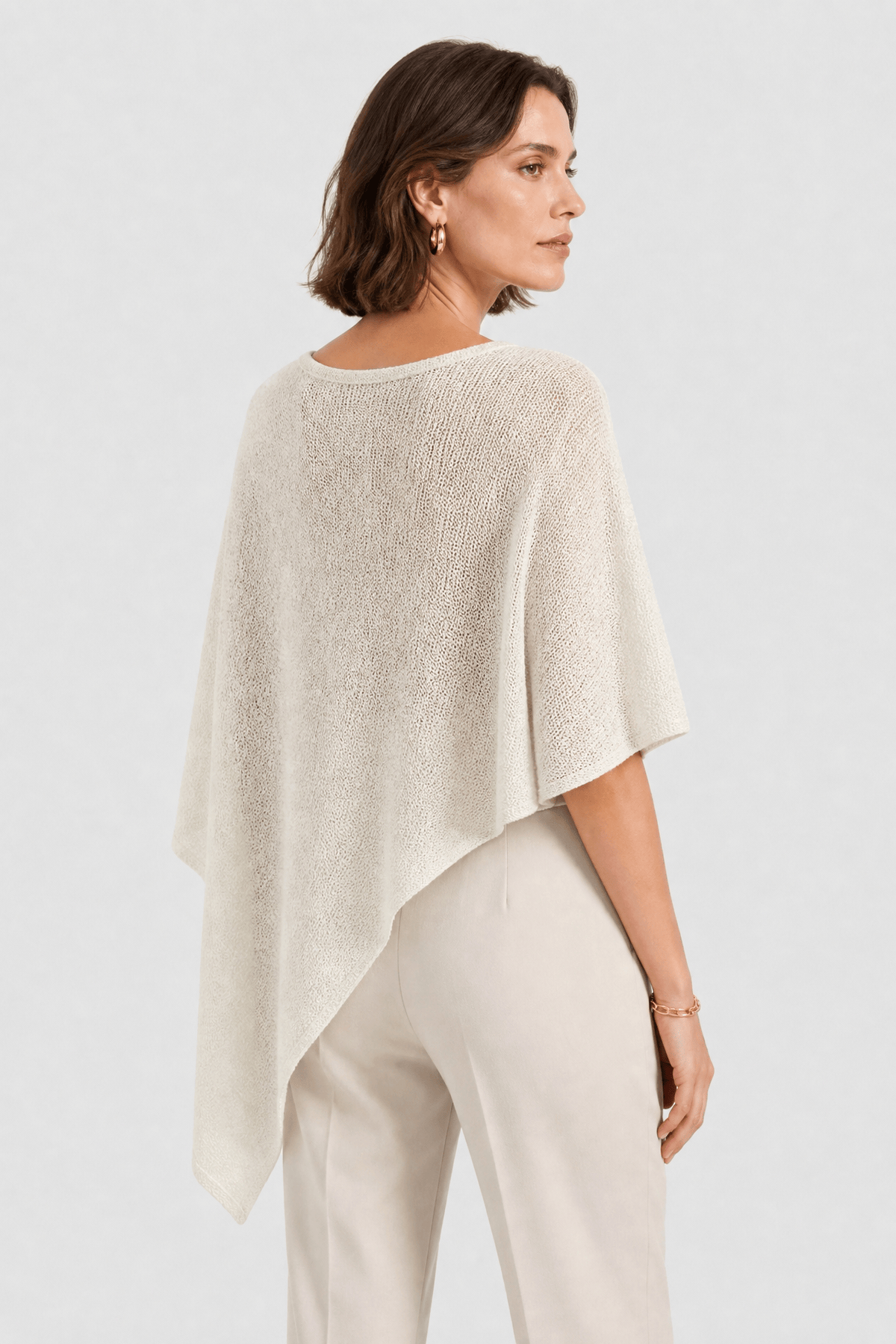 Poncho Plage Femme Maille