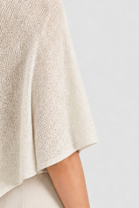 Poncho Plage Femme Maille