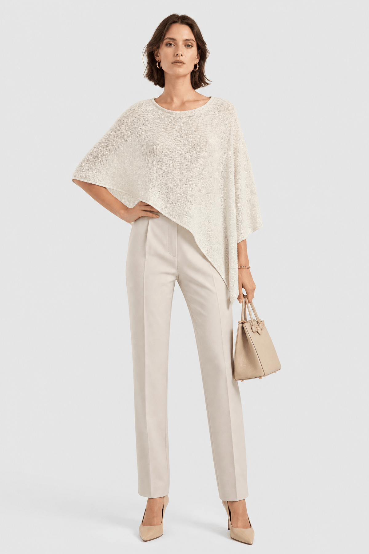 Poncho Plage Femme Maille