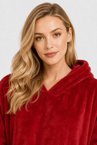 Poncho Plaid en Microfibre