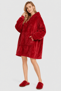 Poncho Plaid en Microfibre