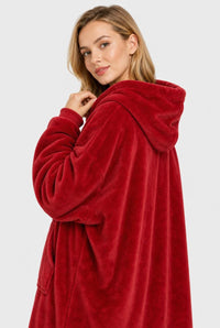 Poncho Plaid en Microfibre