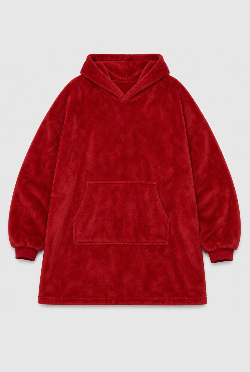 Poncho Plaid en Microfibre