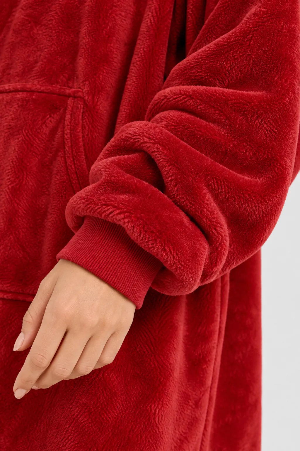 Poncho Plaid en Microfibre