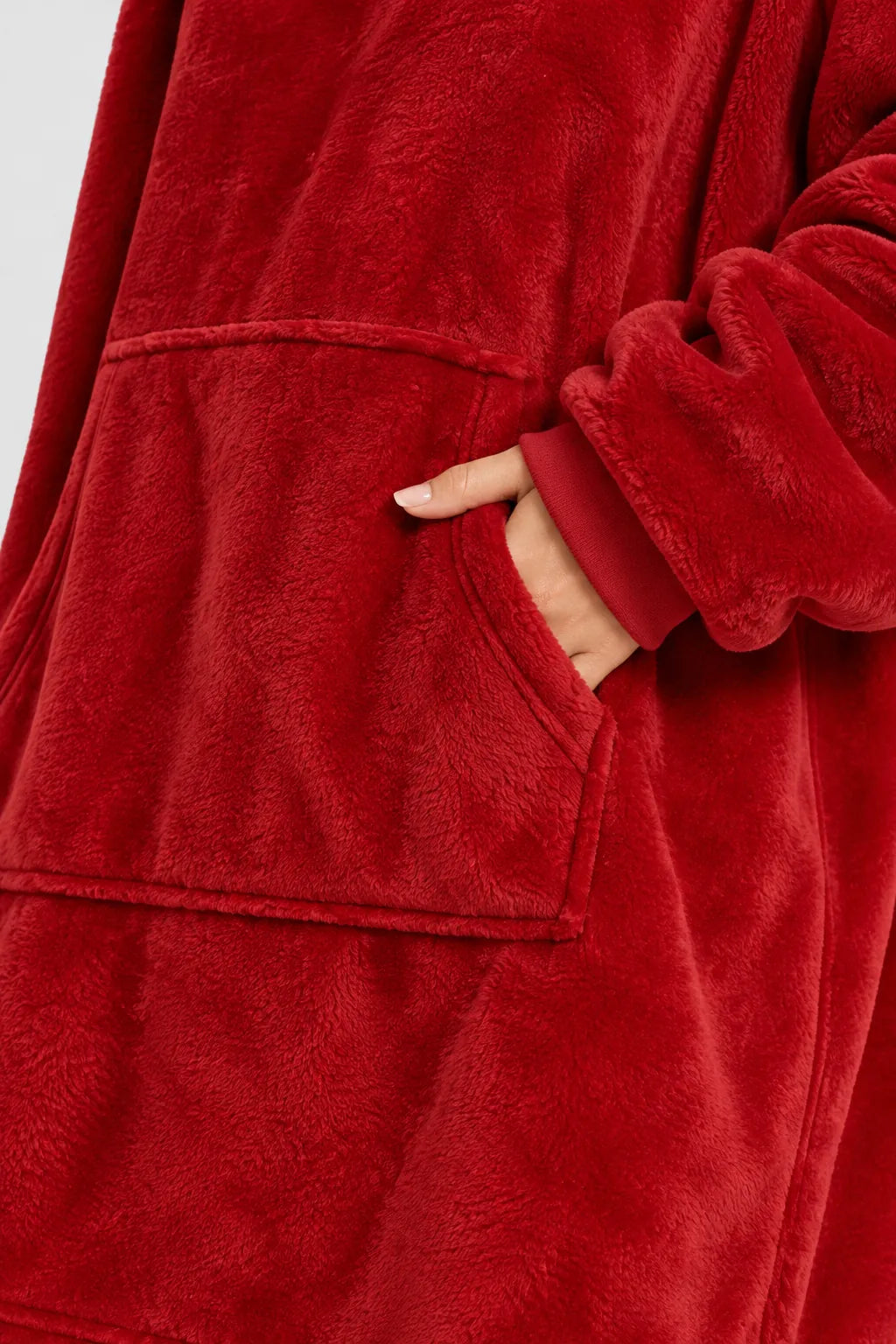 Poncho Plaid en Microfibre