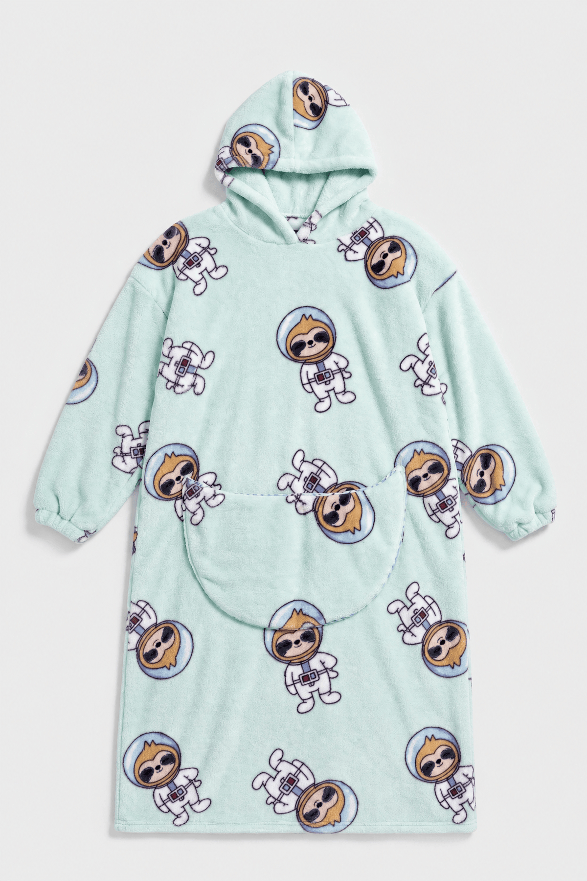 Poncho Plaid Polaire Capuche