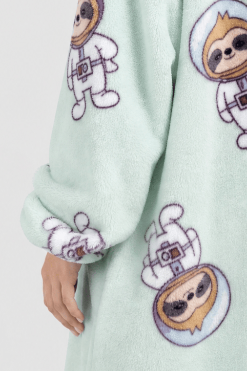 Poncho Plaid Polaire Capuche