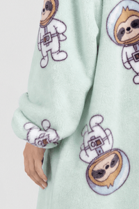 Poncho Plaid Polaire Capuche