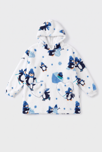 Poncho Plaid Polaire Enfant