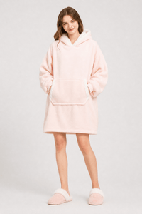 Poncho Plaid Polaire Femme