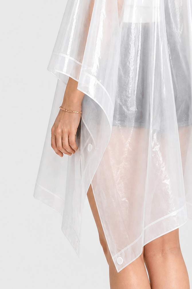 Poncho Pluie Blanc