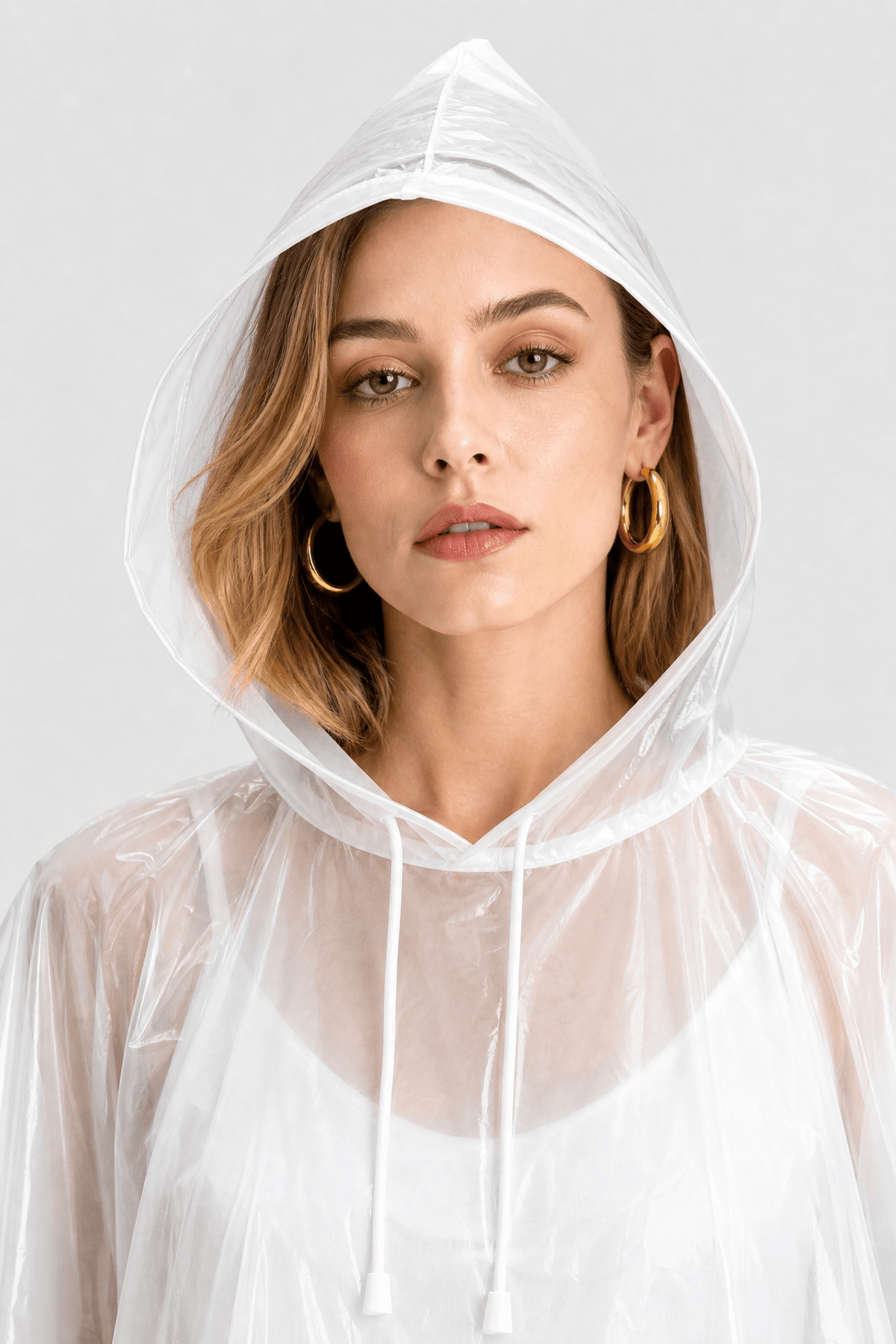 Poncho Pluie Blanc