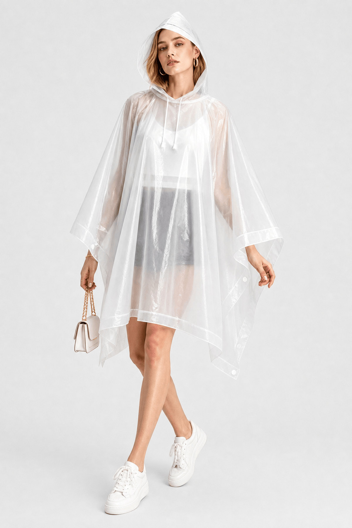 Poncho Pluie Blanc