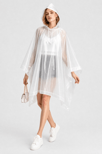Poncho Pluie Blanc