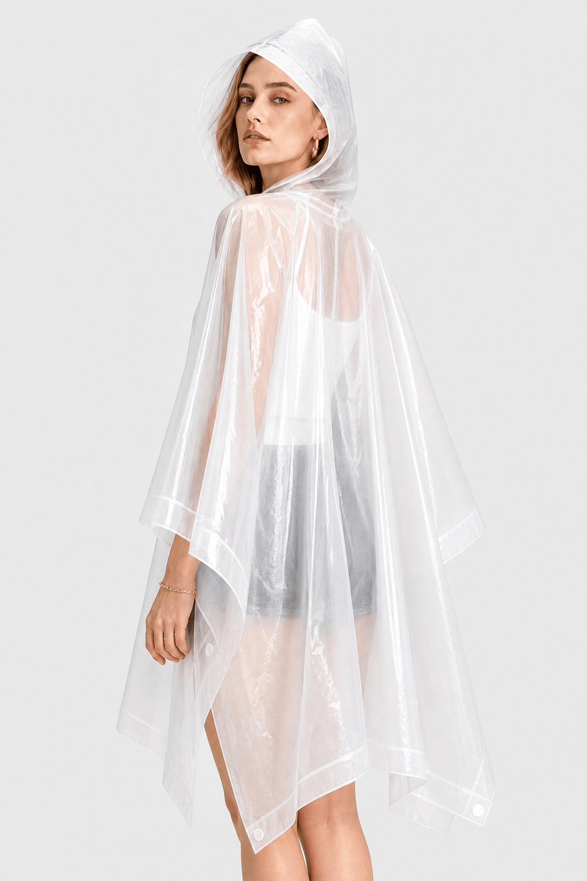 Poncho Pluie Blanc