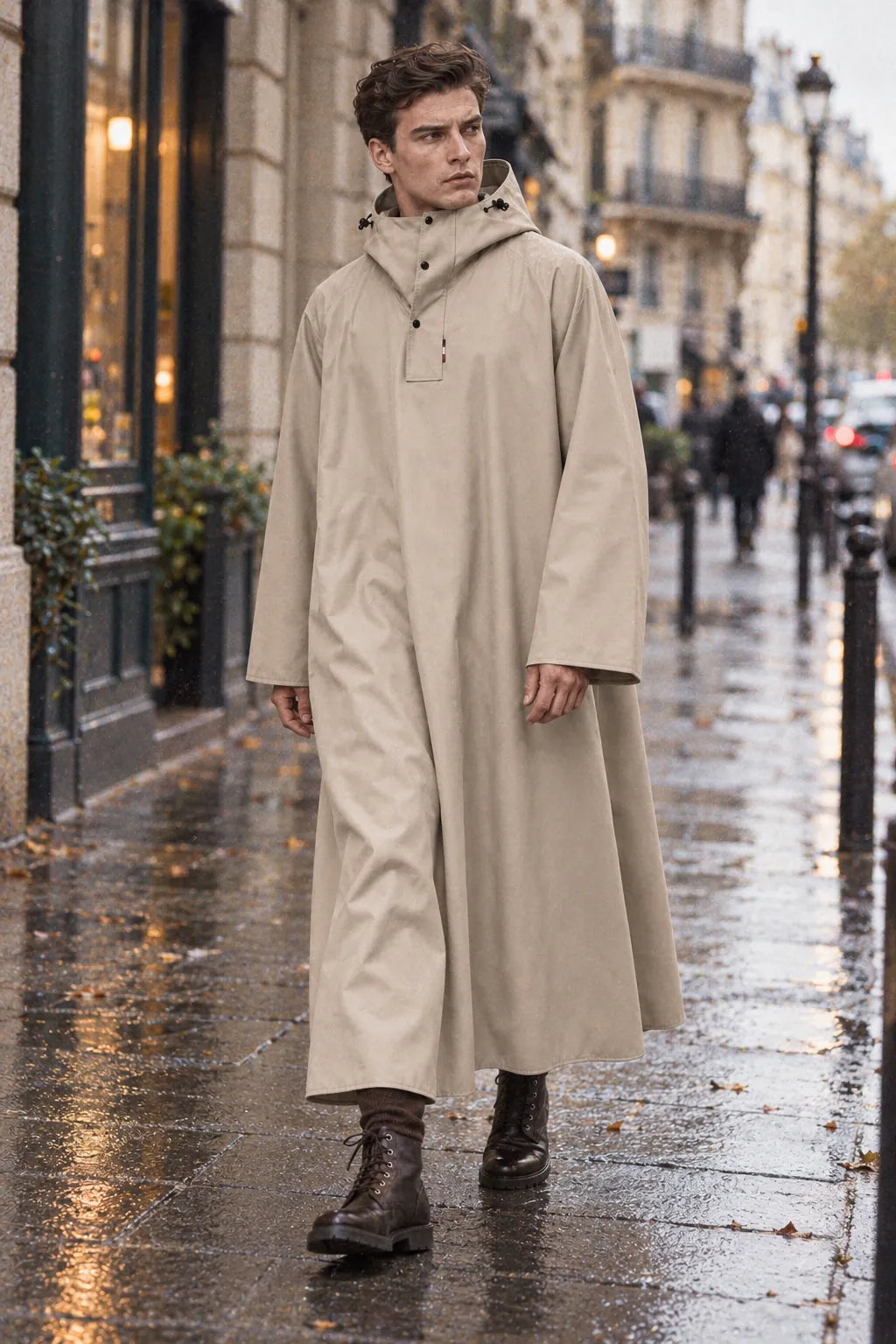 Poncho Pluie Imperméable avec Capuche