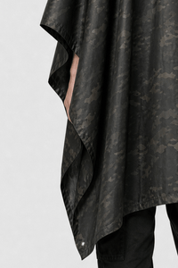 Poncho Pluie Imperméable Camouflage à Capuche