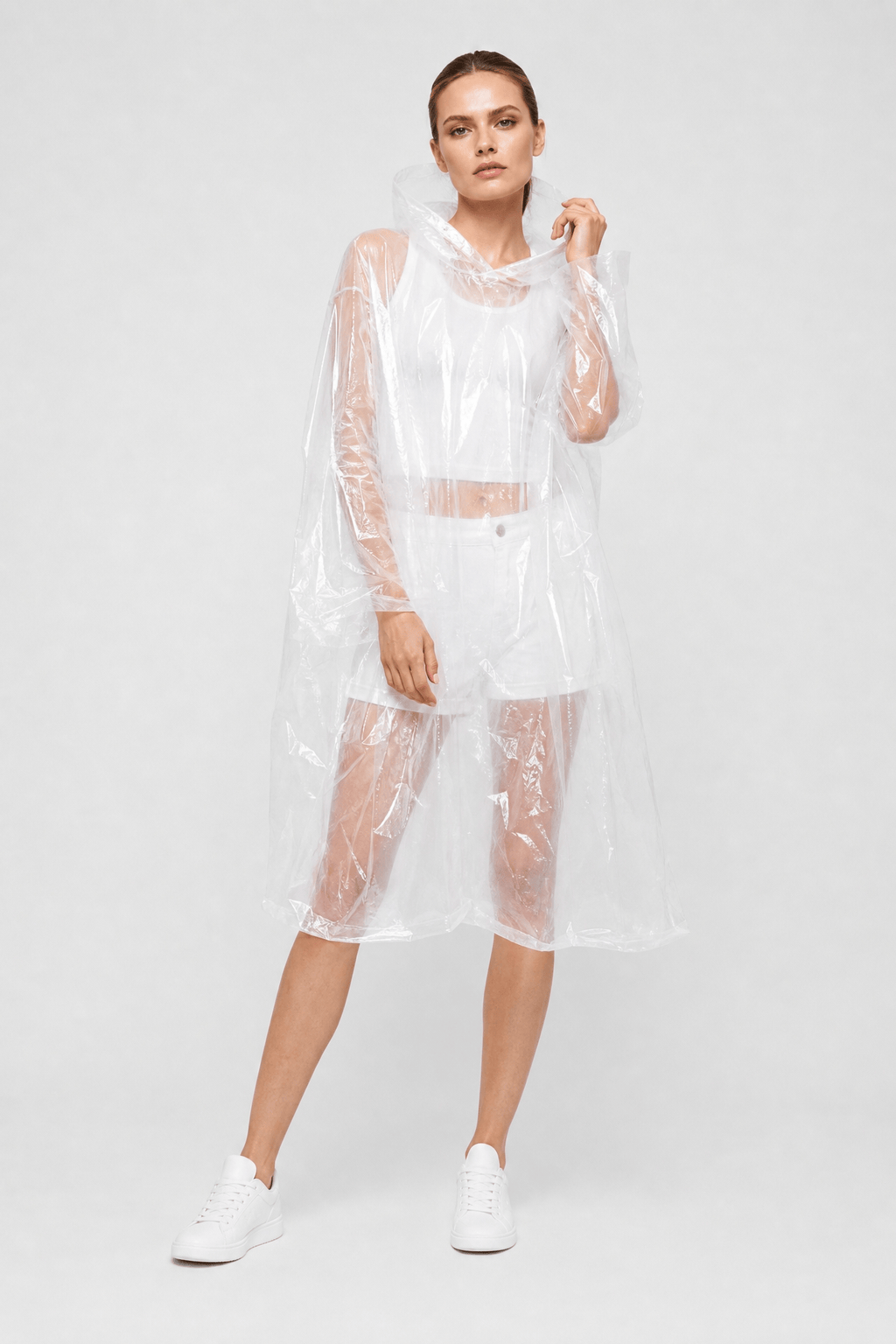 Poncho Pluie Transparent Jetable