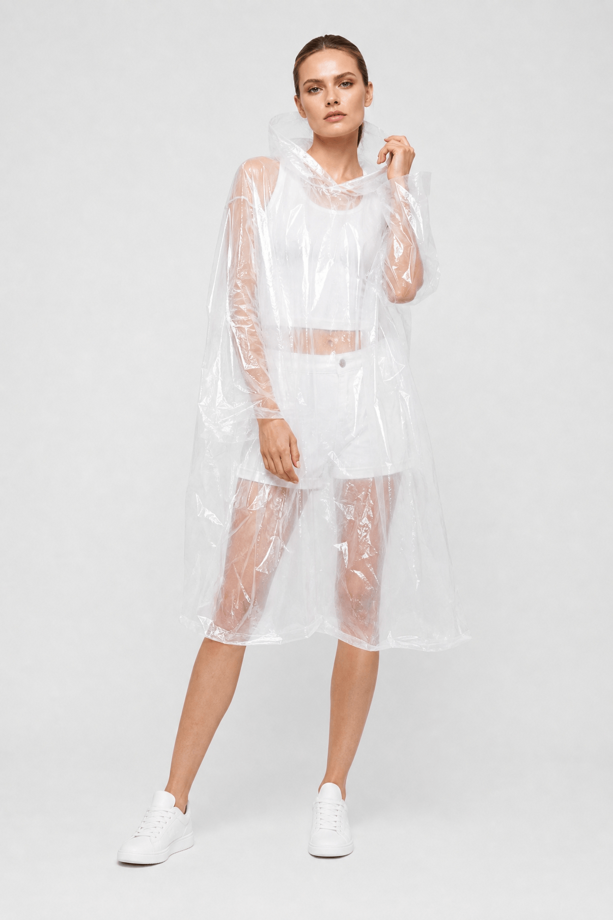 Poncho Pluie Transparent Jetable