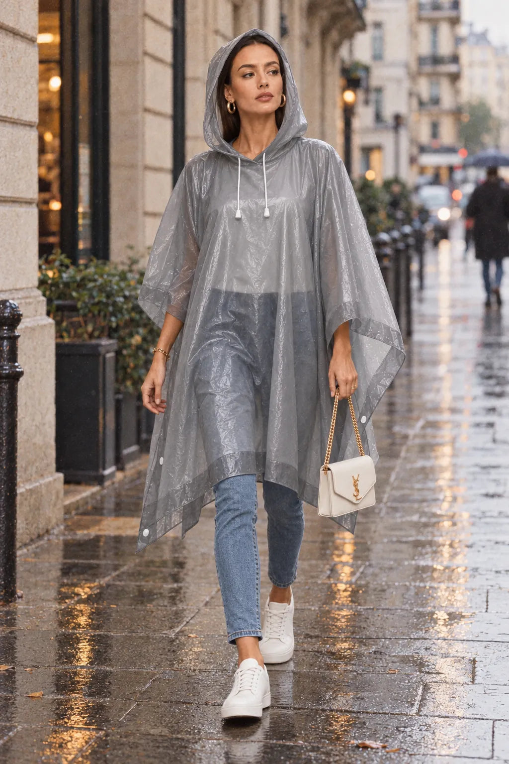 Poncho Pluie Transparent Large