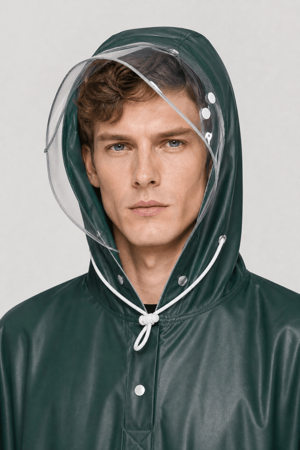 Poncho Pluie Vélo Capuche Transparente