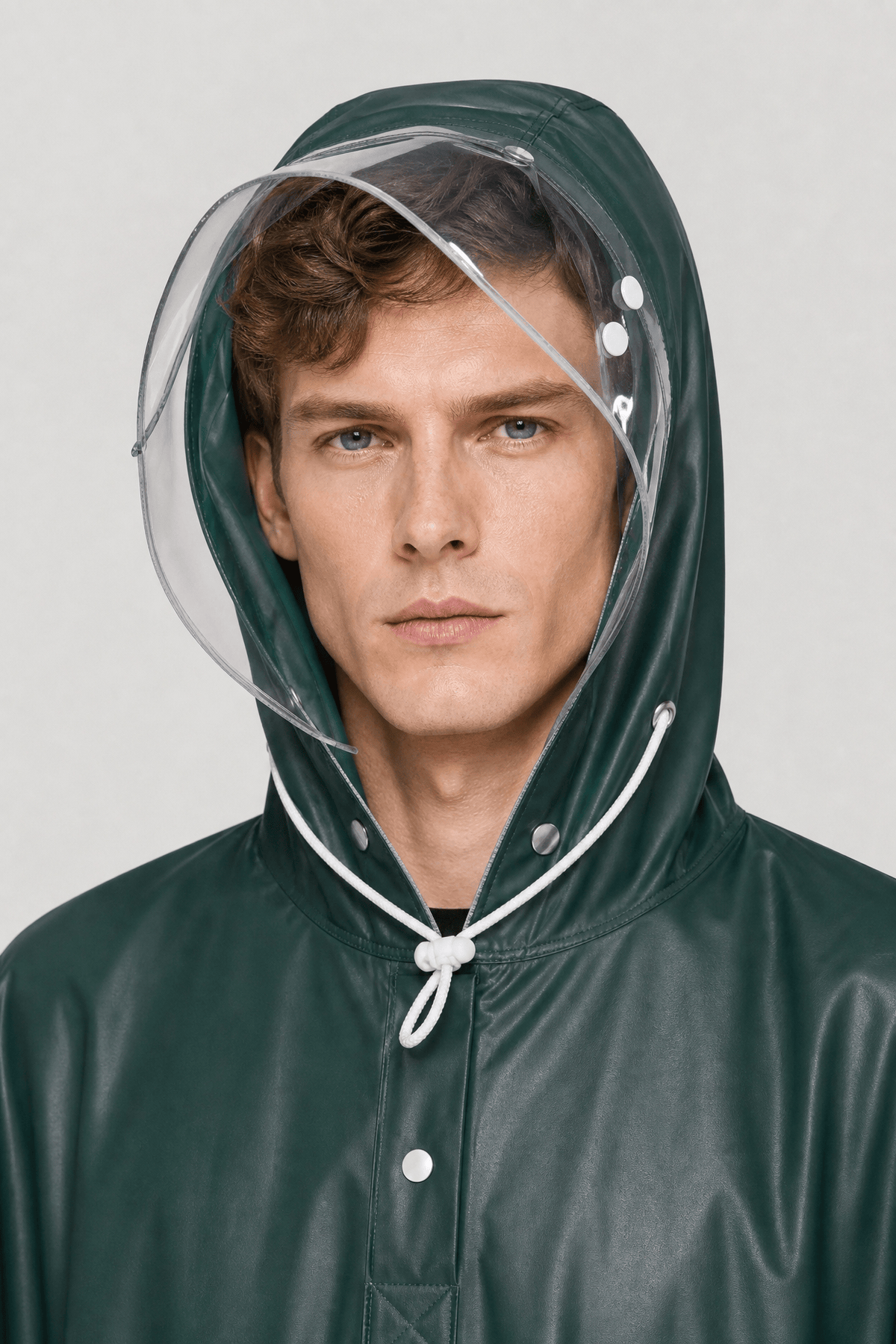Poncho Pluie Vélo Capuche Transparente