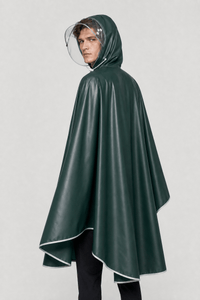 Poncho Pluie Vélo Capuche Transparente