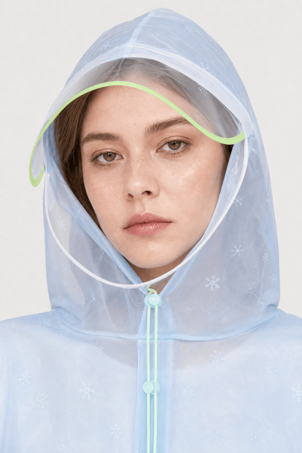 Poncho Pluie Vélo Capuche Transparente
