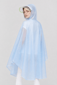 Poncho Pluie Vélo Capuche Transparente