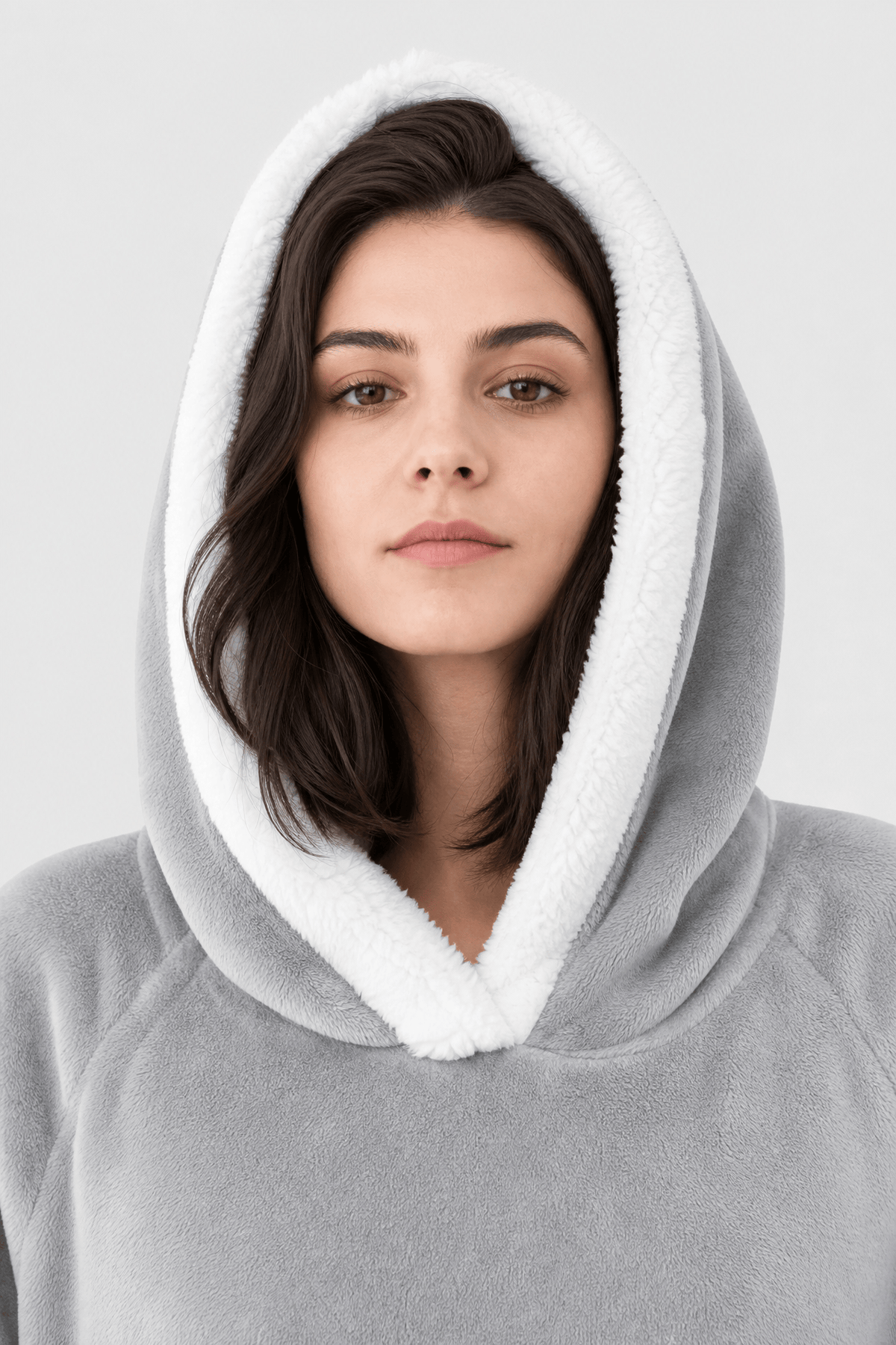 Poncho Polaire d'Intérieur Chaud