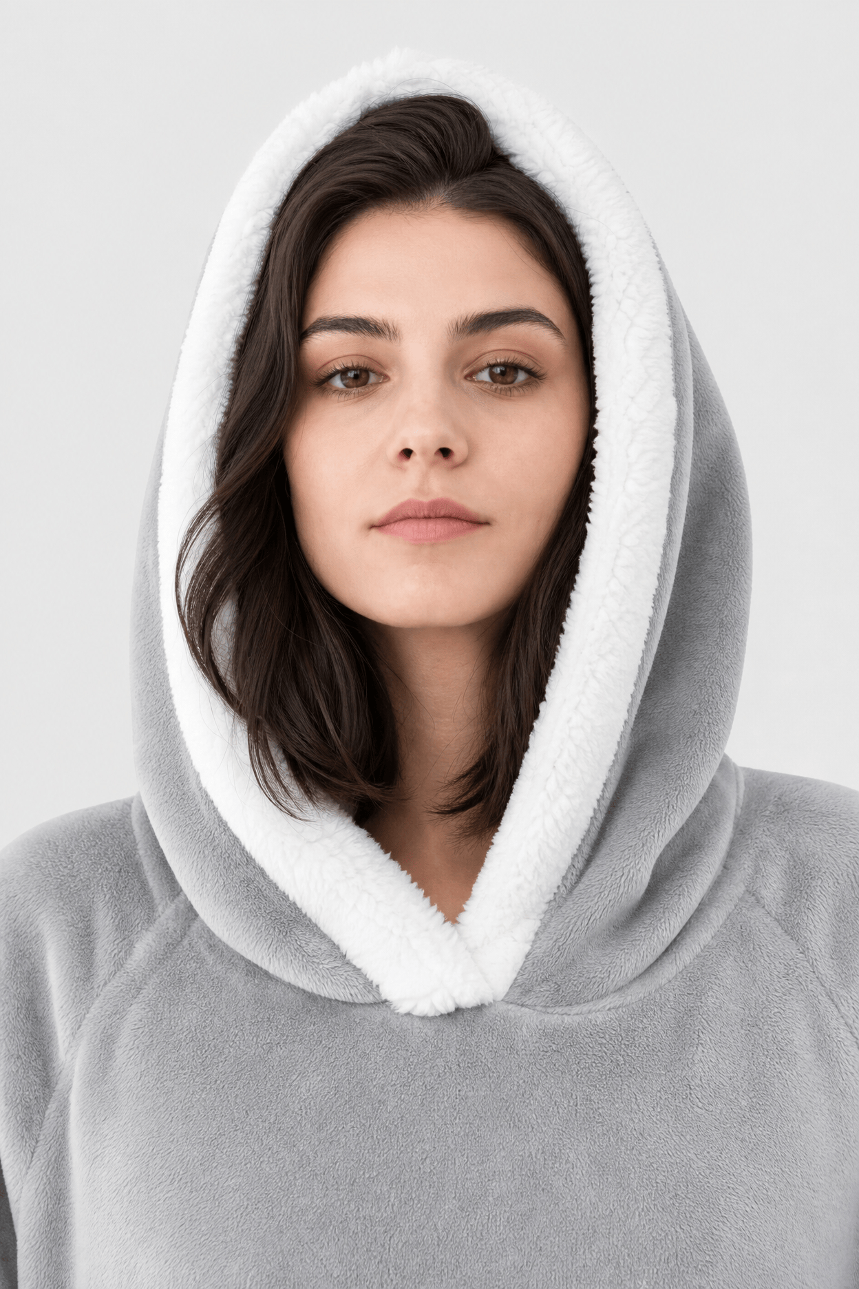 Poncho Polaire d'Intérieur Chaud