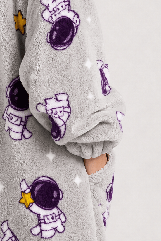 Poncho Polaire Doublé Capuche