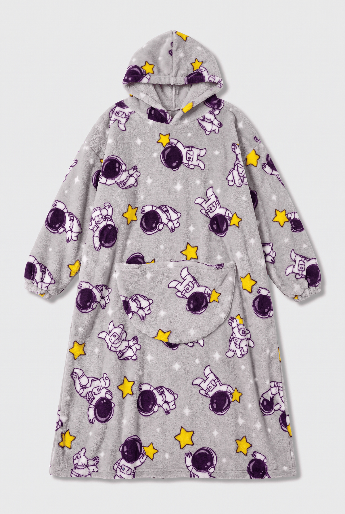 Poncho Polaire Doublé Capuche
