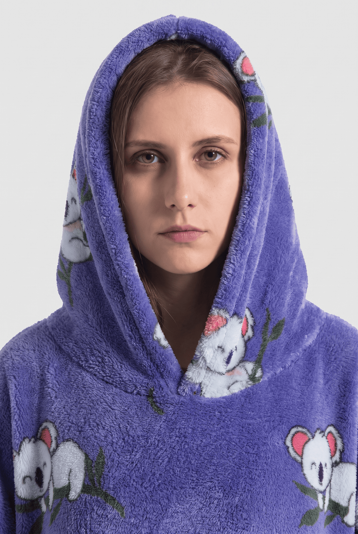 Poncho Polaire Manche Chaude Femme