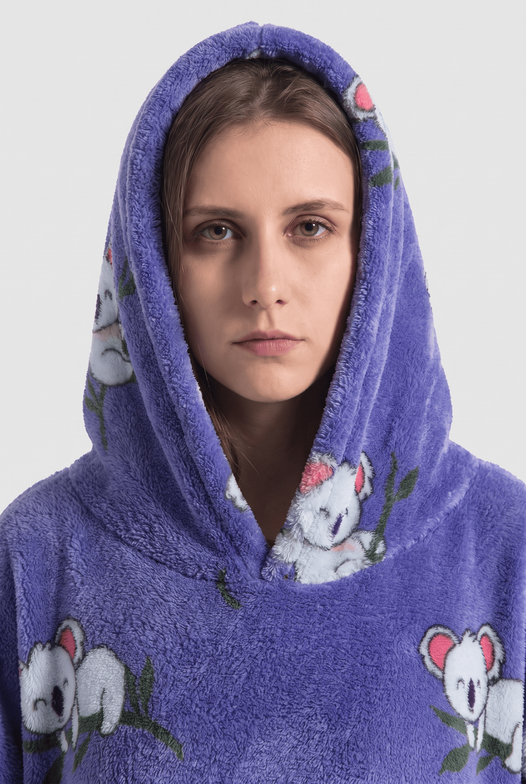 Poncho Polaire Manche Chaude Femme