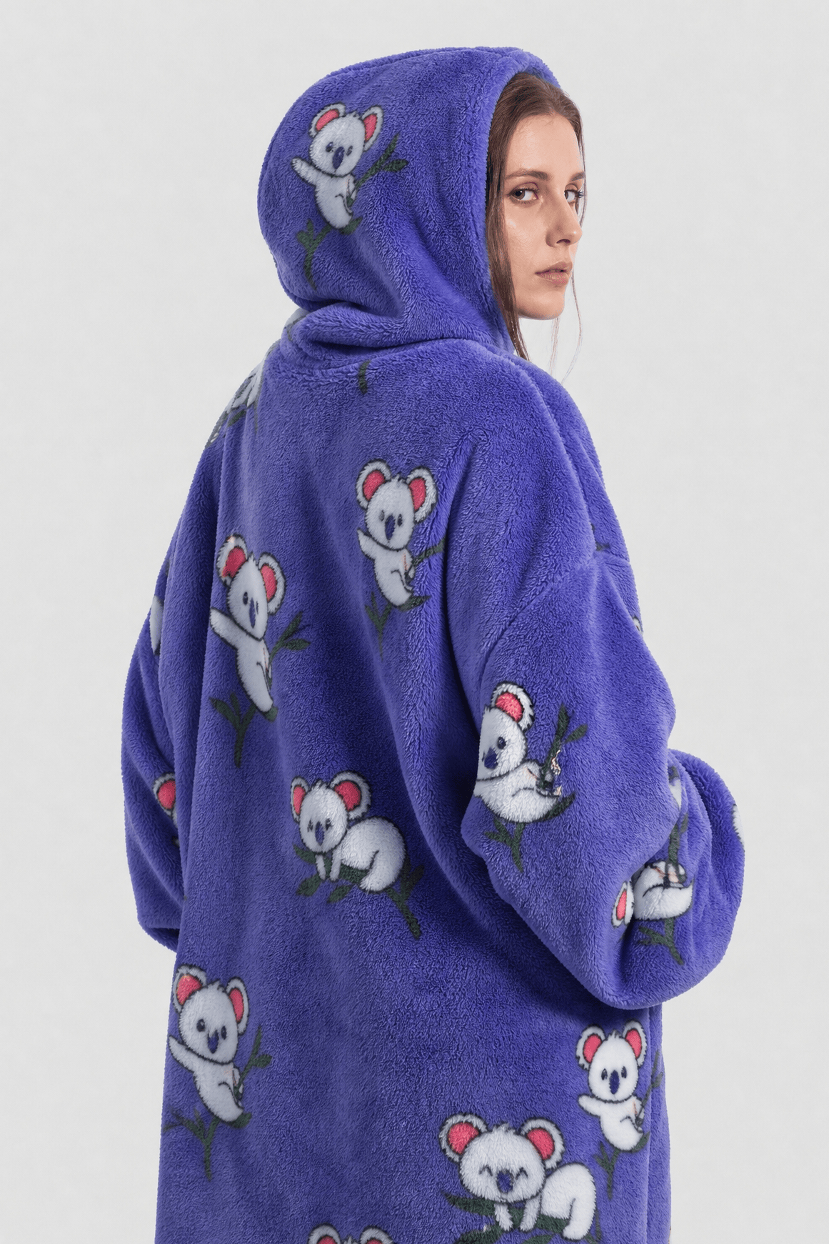 Poncho Polaire Manche Chaude Femme