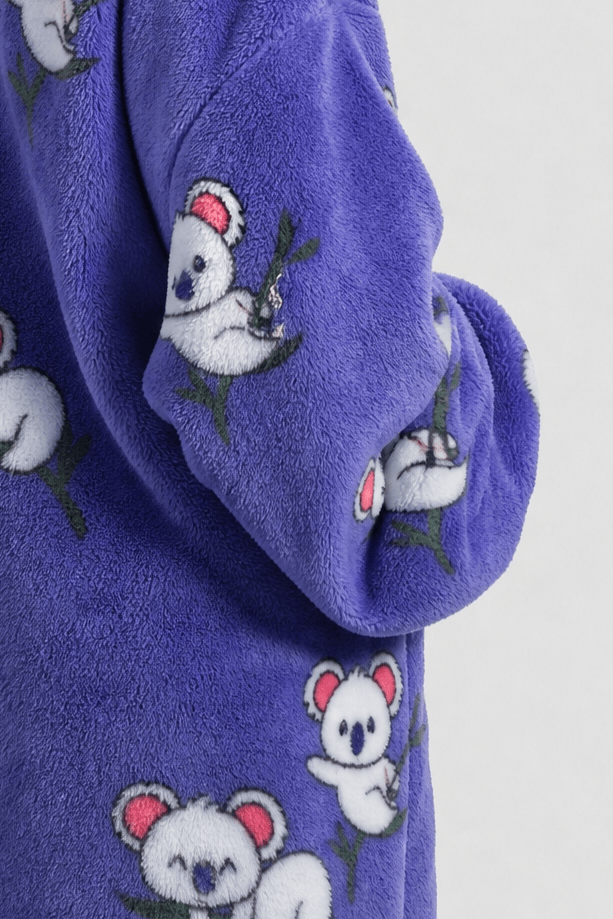 Poncho Polaire Manche Chaude Femme