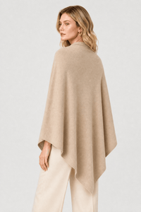 Poncho Pull Asymétrique Boutons