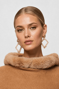 Poncho Pull Femme Fourrure