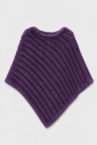 Poncho Pull Femme Fourrure