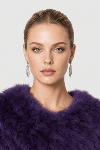 Poncho Pull Femme Fourrure