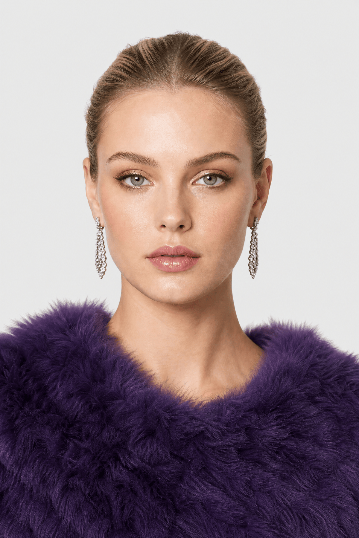 Poncho Pull Femme Fourrure