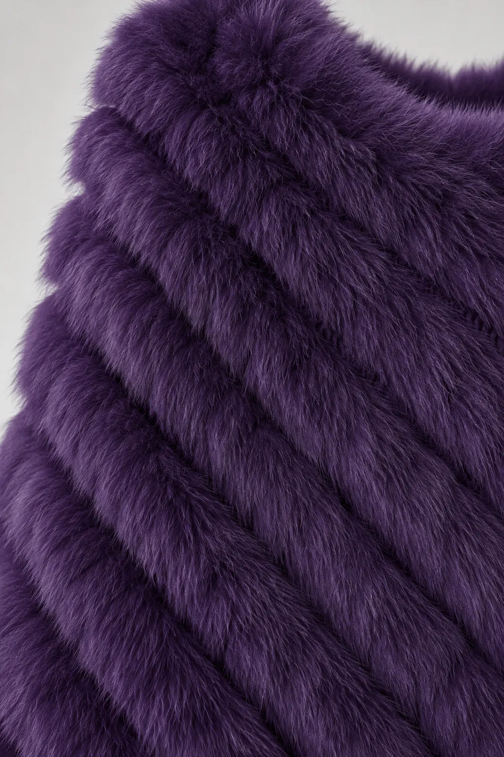 Poncho Pull Femme Fourrure