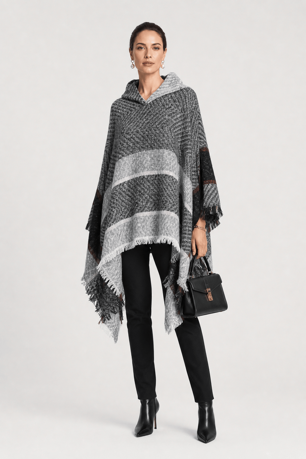 Poncho Pull Femme Hiver