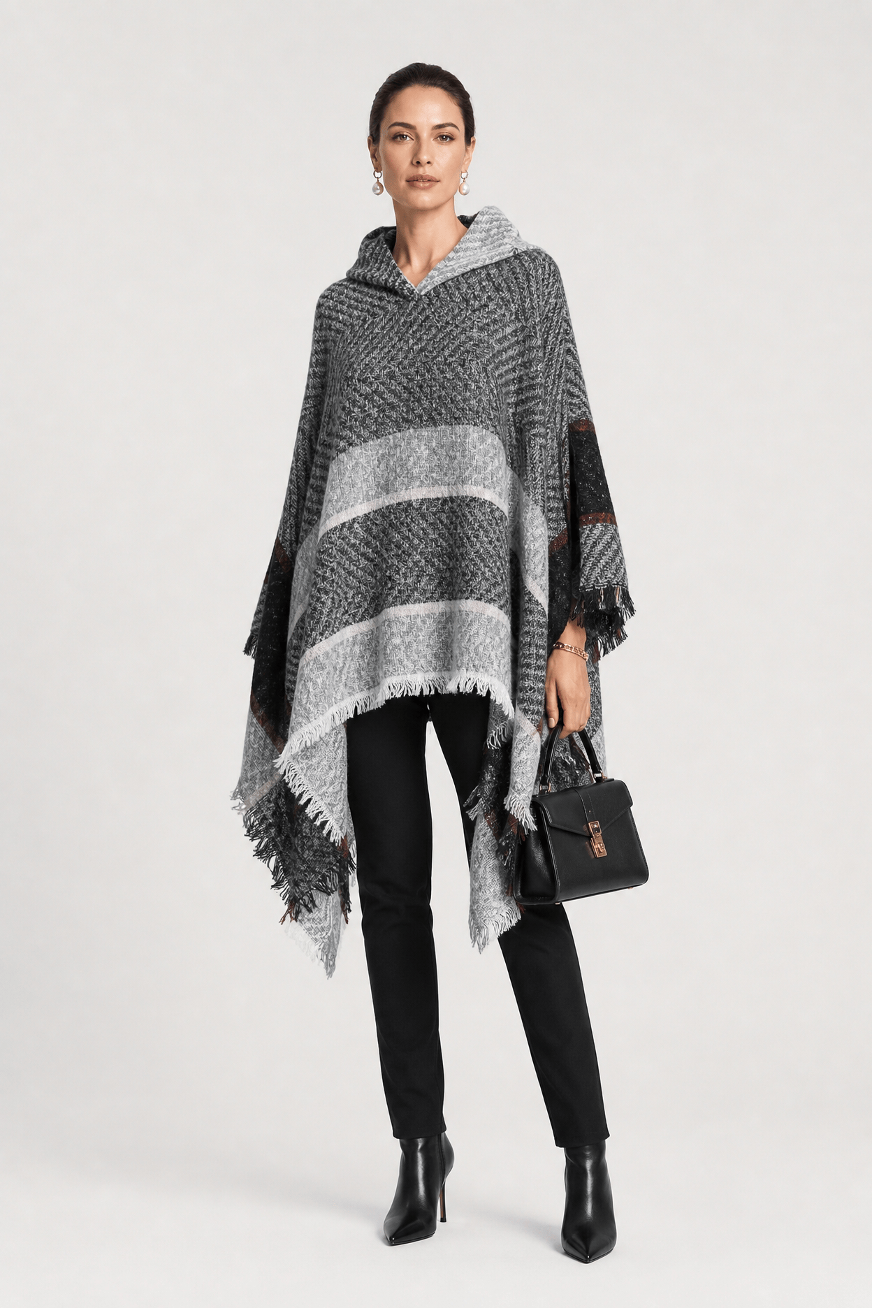 Poncho Pull Femme Hiver