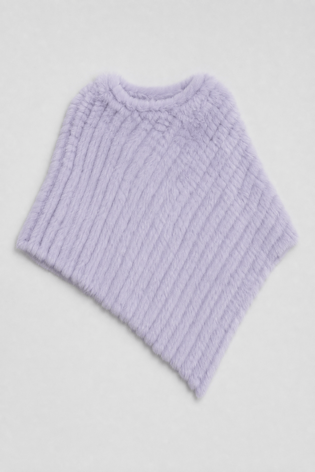 Poncho Pull Fourrure Hiver