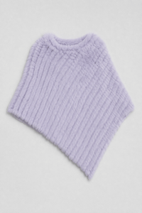 Poncho Pull Fourrure Hiver
