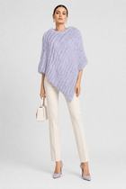 Poncho Pull Fourrure Hiver